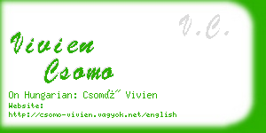 vivien csomo business card